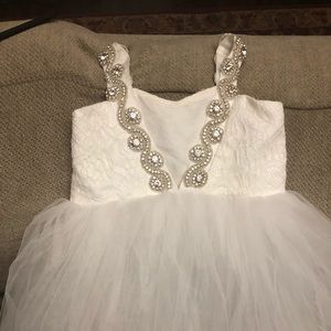 Girls Itty Bitty Toes Bianca Dress 5t